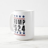 Trump 2024 kaffeetasse (Vorderseite Links)