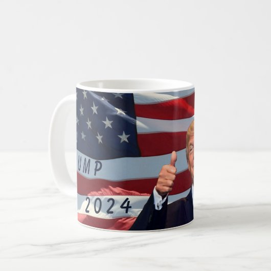 TRUMP 2024 KAFFEETASSE (Vorderseite Links)