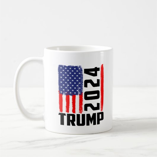 Trump 2024 Kampagnen-Tasse Kaffeetasse (Links)