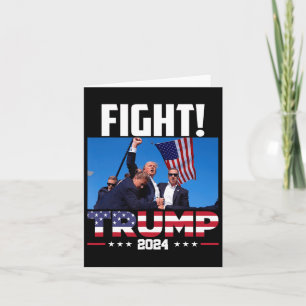 Trump 2024 Kampf Fist Kundgebung Trump Kundgebung Karte