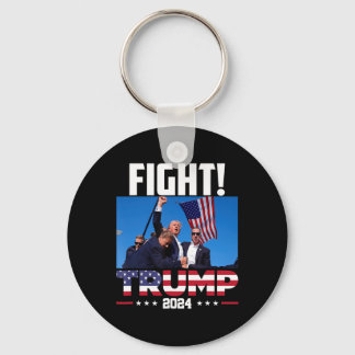 Trump 2024 Kampf Fist Kundgebung Trump Kundgebung Schlüsselanhänger