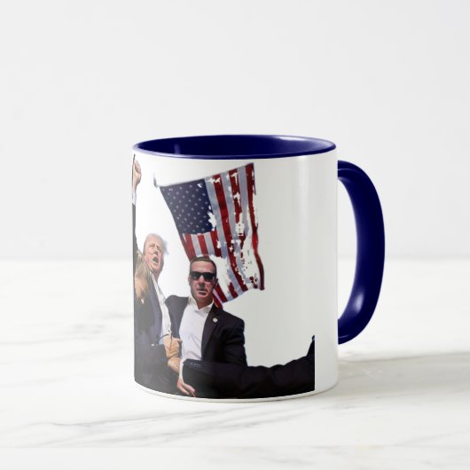 Trump 2024: Kampf für Amerika Tasse (VorderseiteRechts)