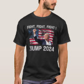 Trump 2024: Kampf gegen den Trump-Präsidenten 2024 T-Shirt (Vorderseite)
