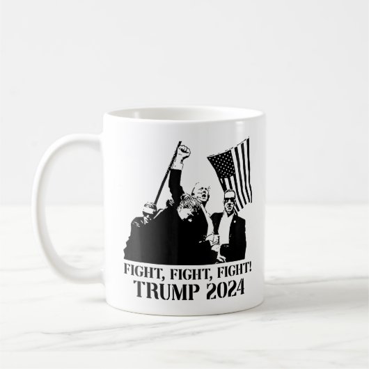 Trump 2024: Kämpfe gegen Trump Kaffeetasse (Links)