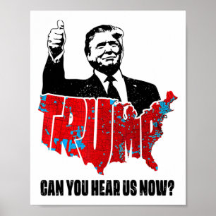 Trump 2024 kann man uns jetzt die Karte von 2024-W Poster