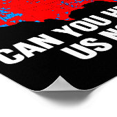 Trump 2024 kann man uns jetzt die Karte von 2024-W Poster (Ecke)