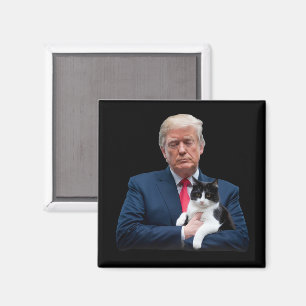 Trump 2024 Katze MAGA Lustige Trump Katze Magnet