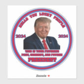 Trump 2024 Kennedy Musk Vance Vote Aufkleber (Blatt)