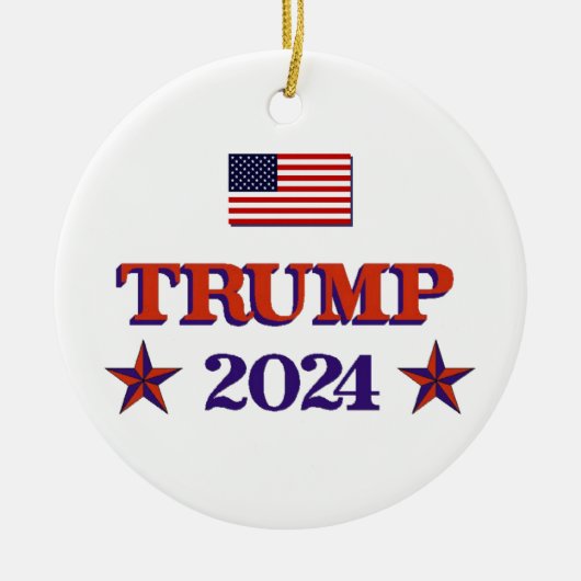 Trump 2024 keramik ornament (Vorne)