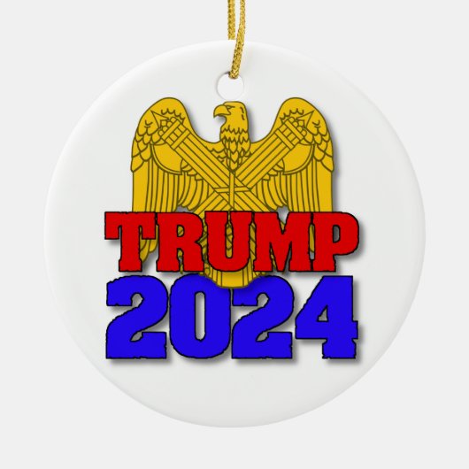 Trump 2024 keramik ornament (Vorne)