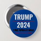 Trump 2024: Knopf für die Rückführung Amerikas Button (Vorne & Hinten)