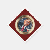 Trump 2024 Kundgebung Wahlkampf Republikaner Rot Serviette (Ecke)