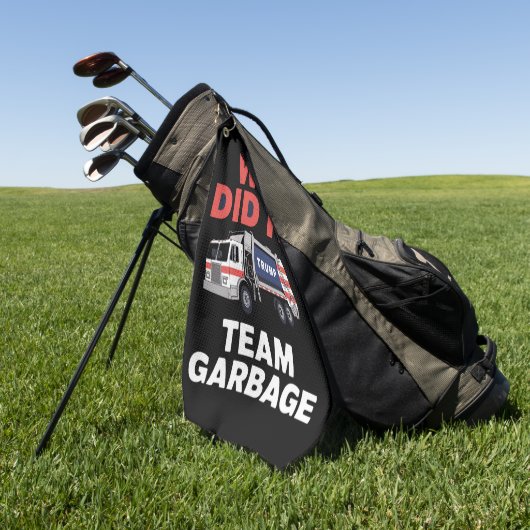 Trump 2024 LKW Müll Wir haben Team Garbage Golfhandtuch (Gras)