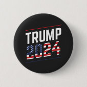Trump 2024 Lüfterdesign Button (Vorderseite)