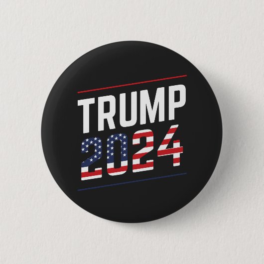 Trump 2024 Lüfterdesign Button (Vorderseite)