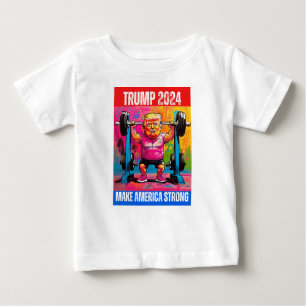 TRUMP 2024 MACHT AMERIKA STARK BABY T-SHIRT