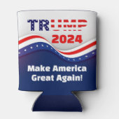 Trump 2024 macht Amerika wieder groß! Dosenkühler (Rückseite)