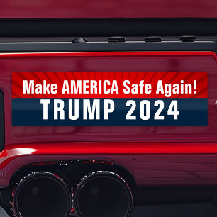Trump 2024 macht Amerika wieder SAFE Autoaufkleber