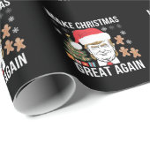 Trump 2024 macht Weihnachten wieder zu einer großa Geschenkpapier (Rolleneckpunkt)