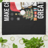 Trump 2024 macht Weihnachten wieder zu einer großa Geschirrtuch (Gefaltet)