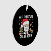 Trump 2024 macht Weihnachten wieder zu einer großa Ornament (Vorderseite)