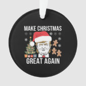 Trump 2024 macht Weihnachten wieder zu einer großa Ornament (Vorderseite)