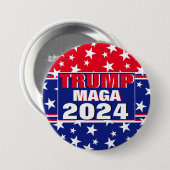 TRUMP 2024 MAGA BUTTON (Vorne & Hinten)