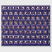 Trump 2024 Maga La La La Ugly Weihnachten Geschenkpapier (Flach)