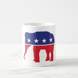 Trump 2024 MAGA Republican Elephant Coffee Tasse