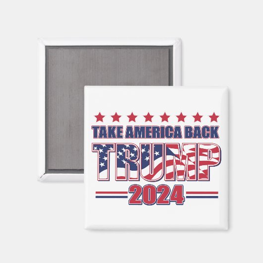 Trump 2024 magnet (Vorderseite/Rückseite)