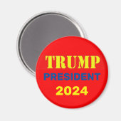 TRUMP 2024 MAGNET (Vorderseite/Rückseite)