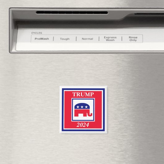 TRUMP 2024 - Magnet für Elefantenwahlen (In Situ (Geschirrspüler))