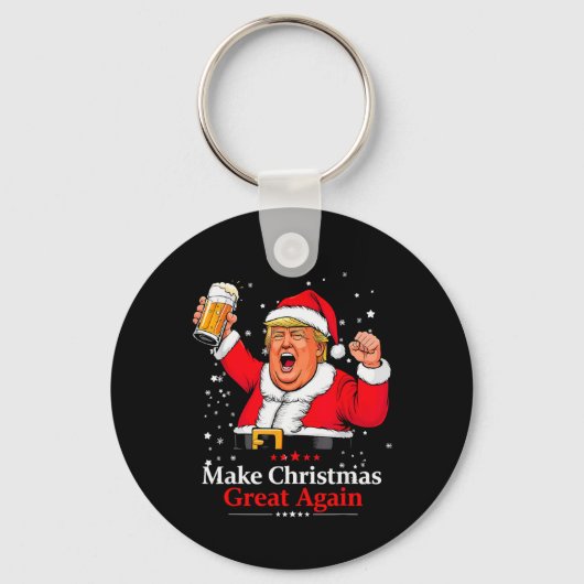 Trump 2024 Make Christmas Great Again Trump Xmas T Schlüsselanhänger (Vorderseite)