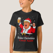 Trump 2024 Make Christmas Great Again Trump Xmas T T-Shirt (Vorderseite)