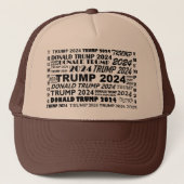 Trump 2024 Medley Bold Design Truckerkappe (Vorderseite)