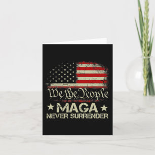 Trump 2024 Mega übergibt nie US-amerikanische Flag Karte