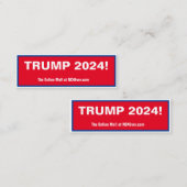 TRUMP 2024 Mini-Visitenkarten Mini Visitenkarte (Vorne/Hinten)