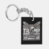 TRUMP 2024 mit einem Adler Schlüsselanhänger (Vorderseite links)