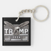 TRUMP 2024 mit einem Adler Schlüsselanhänger (Rückseite)