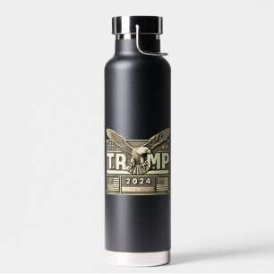 TRUMP 2024 mit einem Adler Trinkflasche
