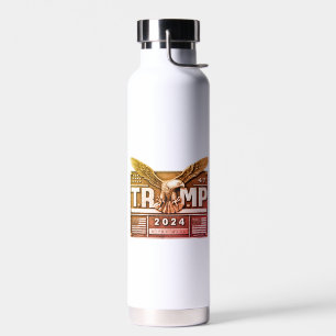 TRUMP 2024 mit einem Adler Trinkflasche