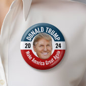 Trump 2024 mit Foto - Entwurf eines Floating Head Button