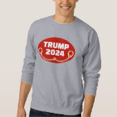 Trump 2024 mit Handschellen Sweatshirt (Vorderseite)