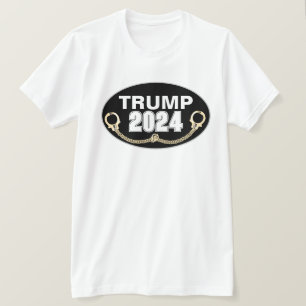 Trump 2024 mit Handschellen T-Shirt