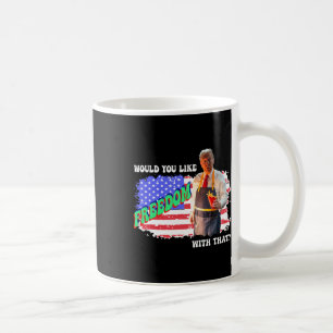 Trump 2024 Möchten Sie Freiheit Zu Den Pommes Frit Kaffeetasse
