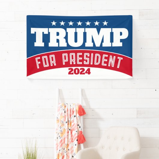 Trump 2024 - Modernität in rot-weiß-blau Banner (Insitu)