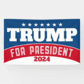 Trump 2024 - Modernität in rot-weiß-blau Banner (Horizontal)