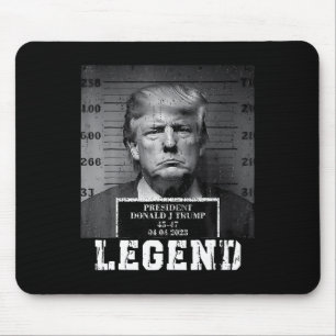 Trump 2024 Mugshot Präsident Legend Nehmen Amerika Mousepad