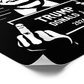 Trump 2024 Mugshot Style Poster (Ecke)