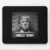 Trump 2024 Mugshot Trump Tasse Shot Präsident Mousepad (Vorne)